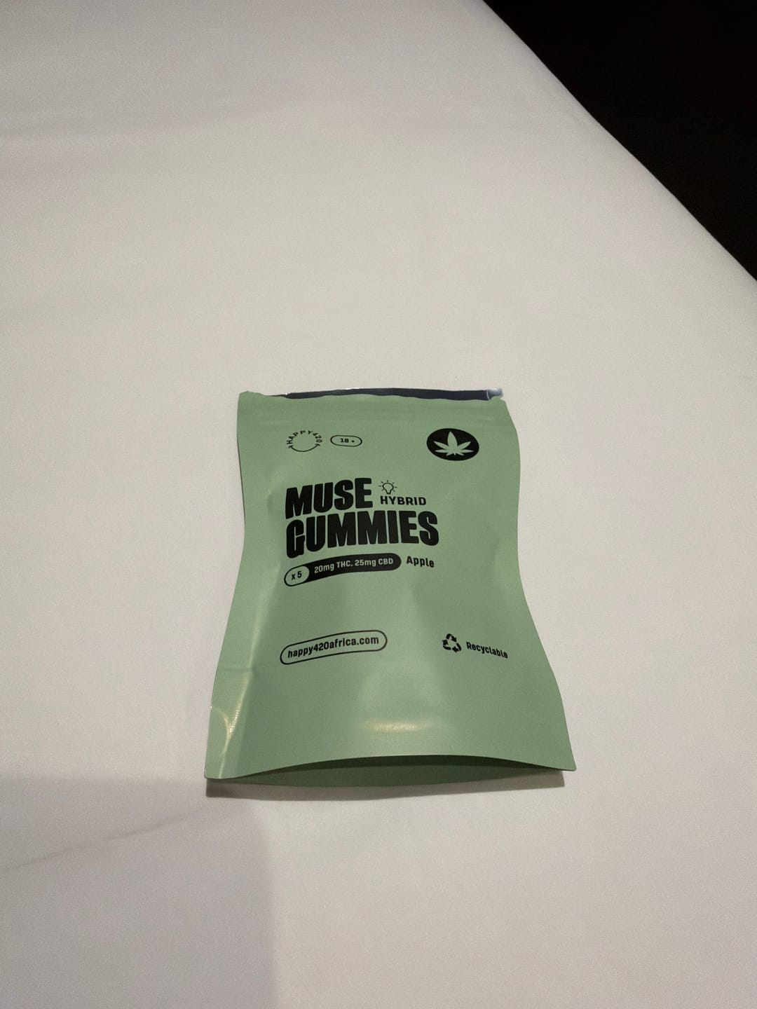 Customer photo review of THC Muse Gummies - Apple