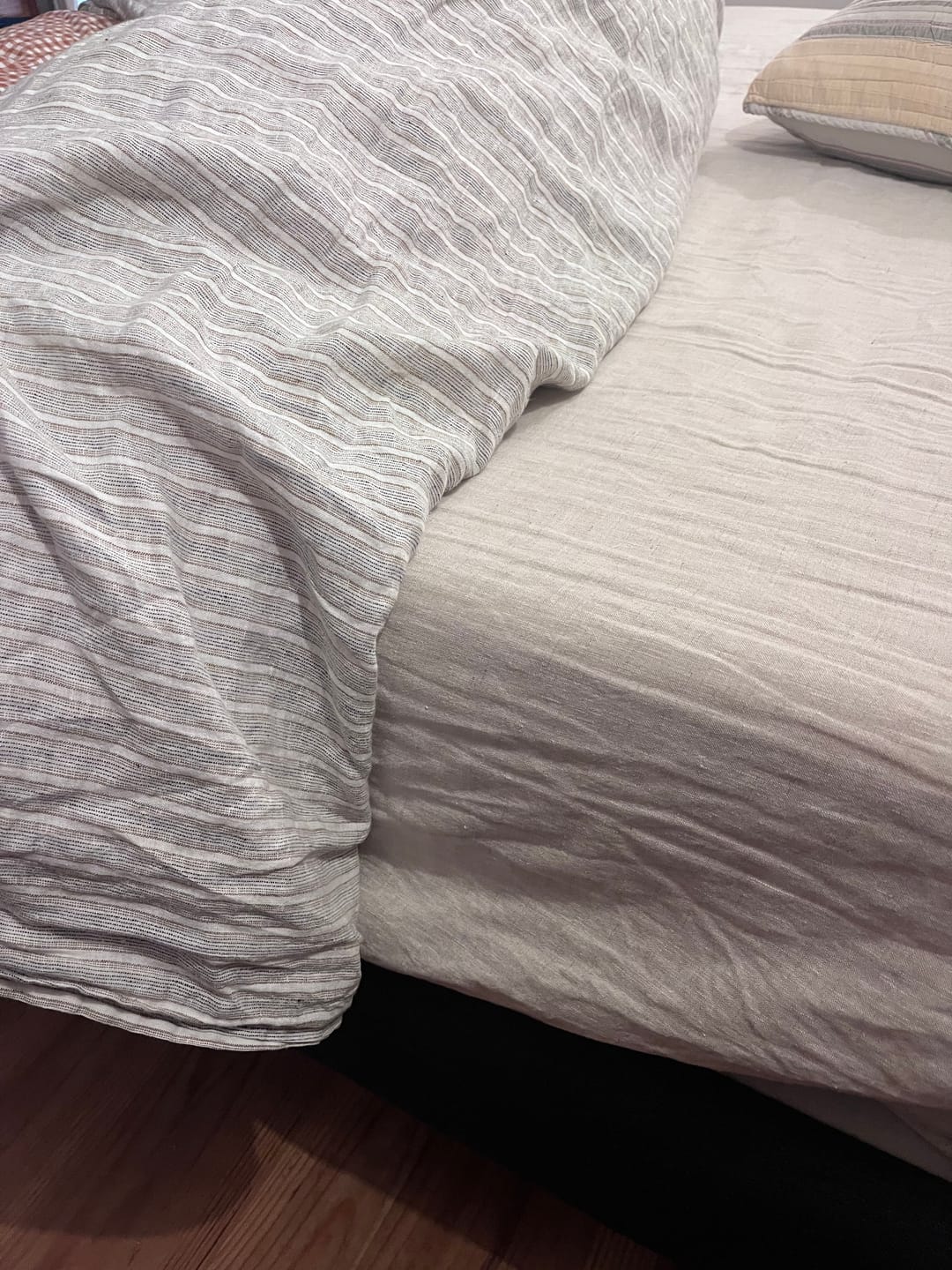 Customer photo review of Melange Linen Fitted Sheet