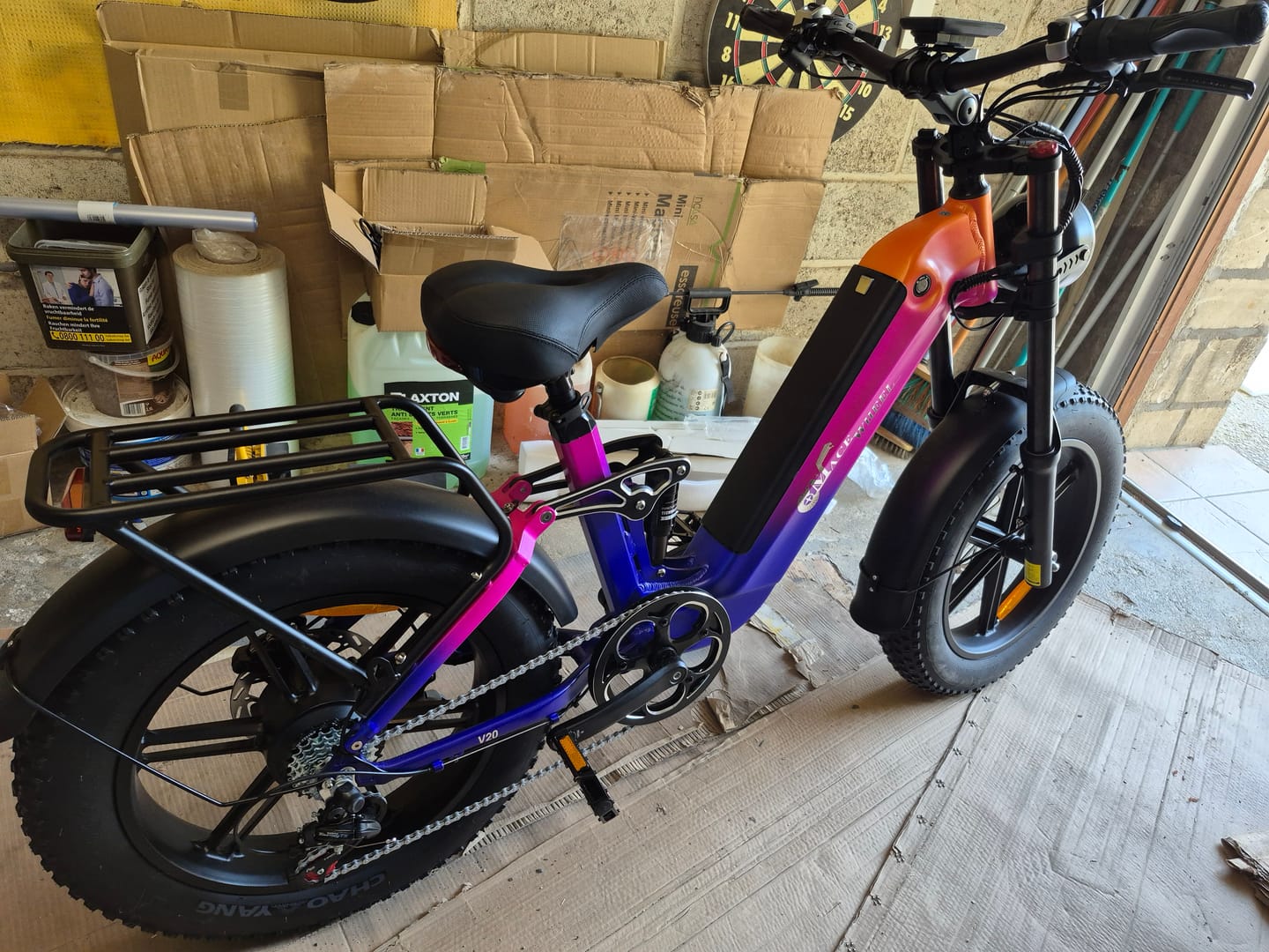 Customer photo review of CMACEWHEEL V20 750W 20" Fat Bike 960Wh Full Suspension E-bike with Torque Sensor 48V 20Ah Battery
