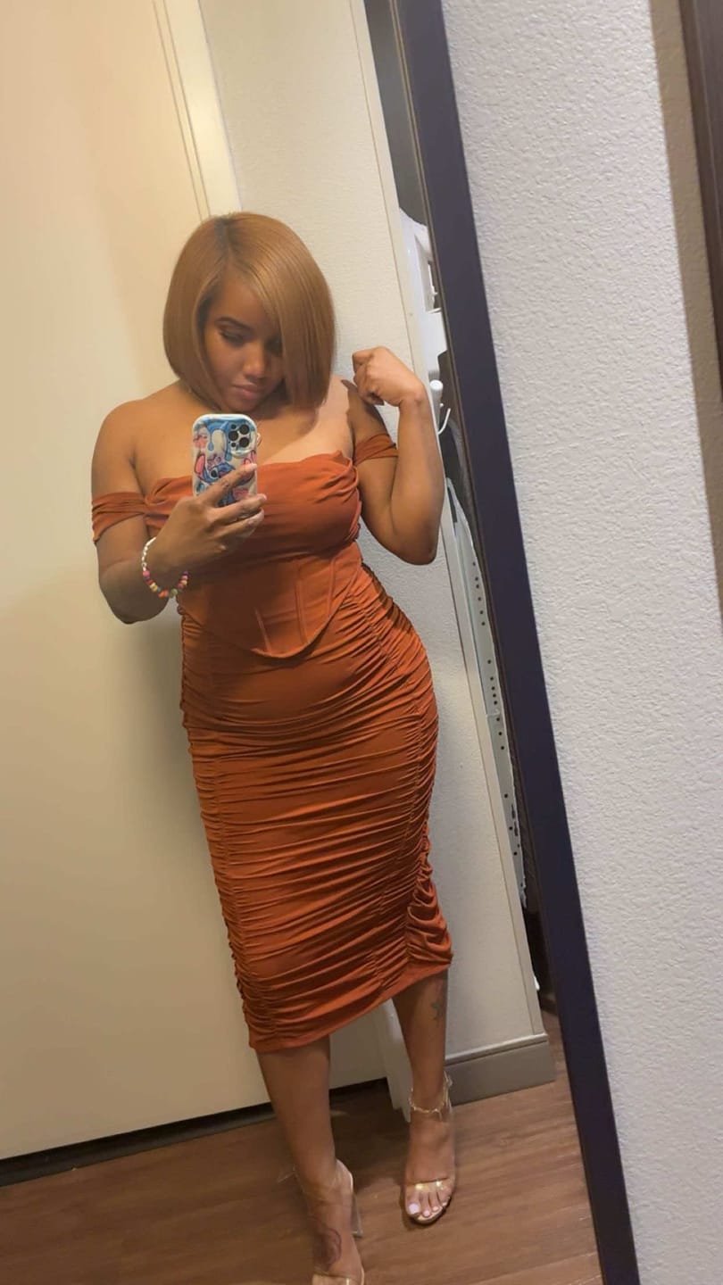 Customer photo review of Scarlett Midi Dress