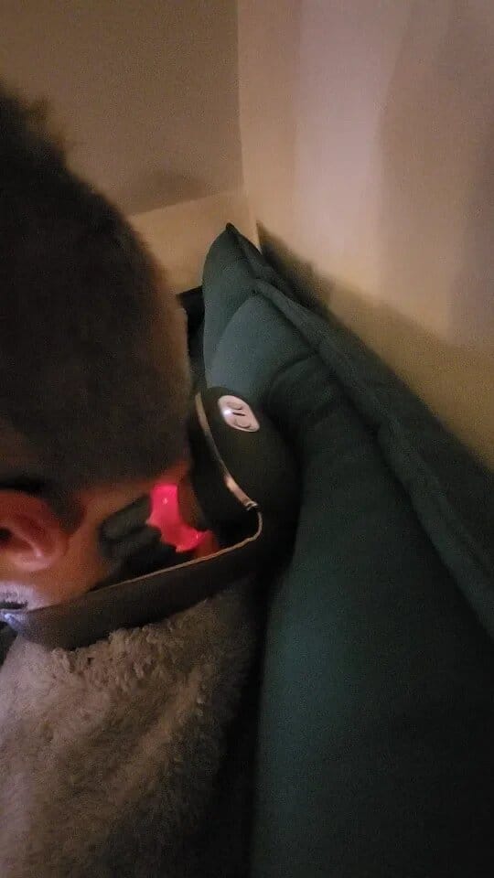 Customer photo review of Reliva - Hands-Free Deep Tissue Massager