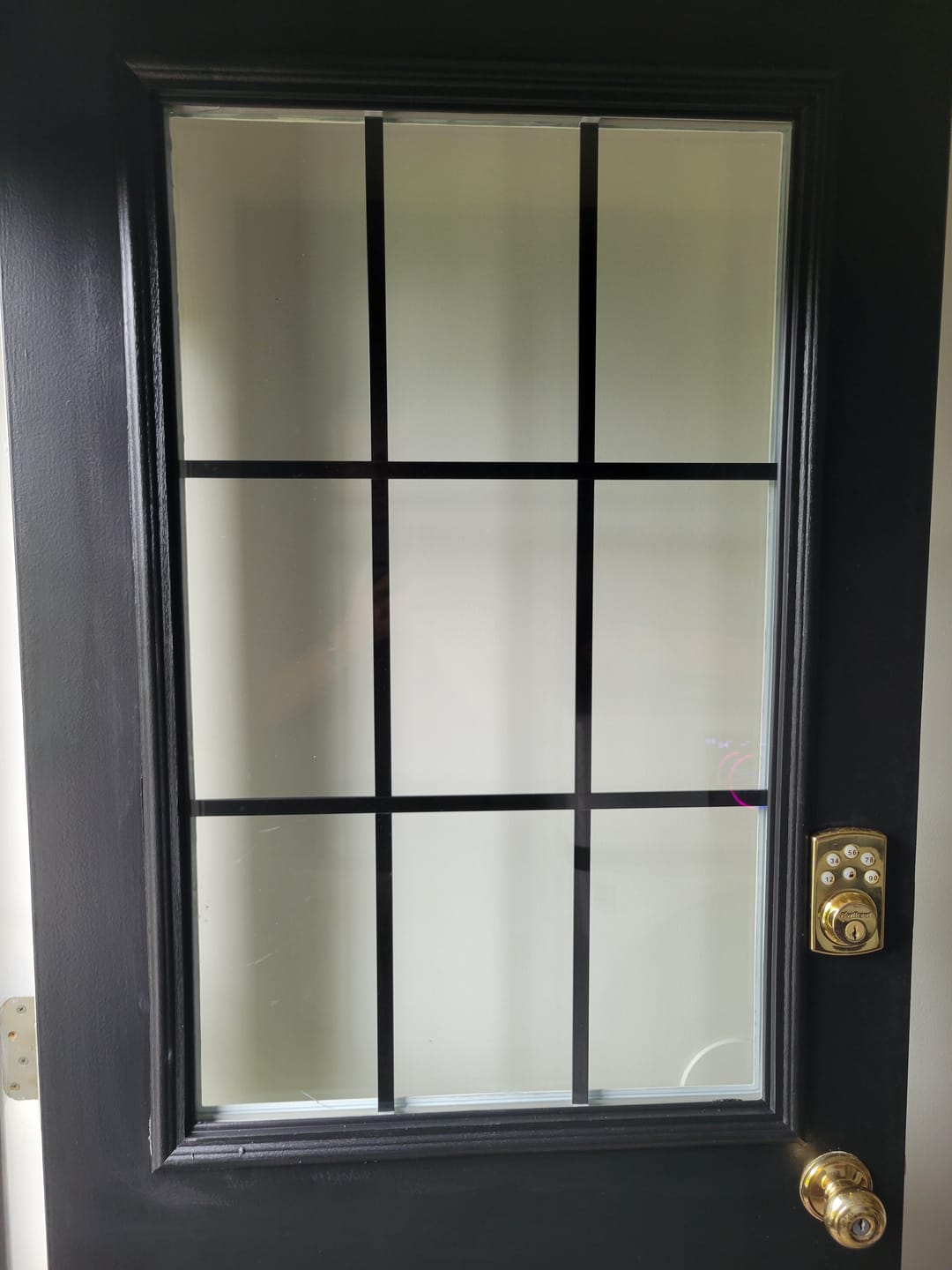 Customer photo review of Grills Between Glass 9 Lite Glass and Frame Kit (Half Lite)