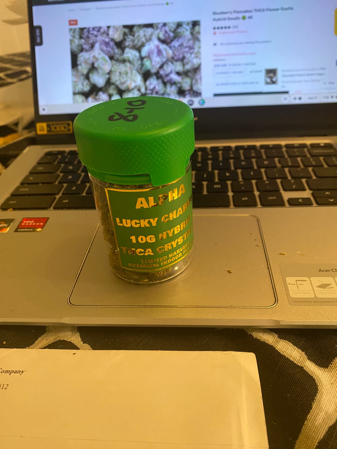 Customer photo review of Lucky Charms THCa Flower Exotic Hybrid 10g