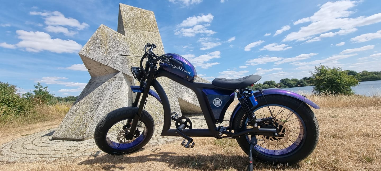 Customer photo review of Vélo électrique FatBike Mangosteen FT-02 style chopper