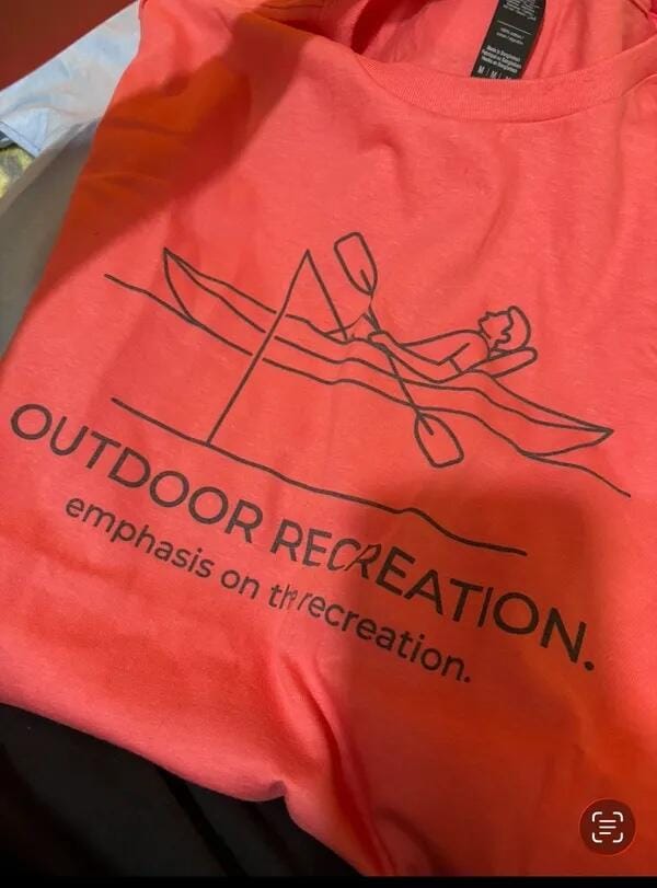 Customer photo review of Outdoor Recreation, Emphasis on The Recreation