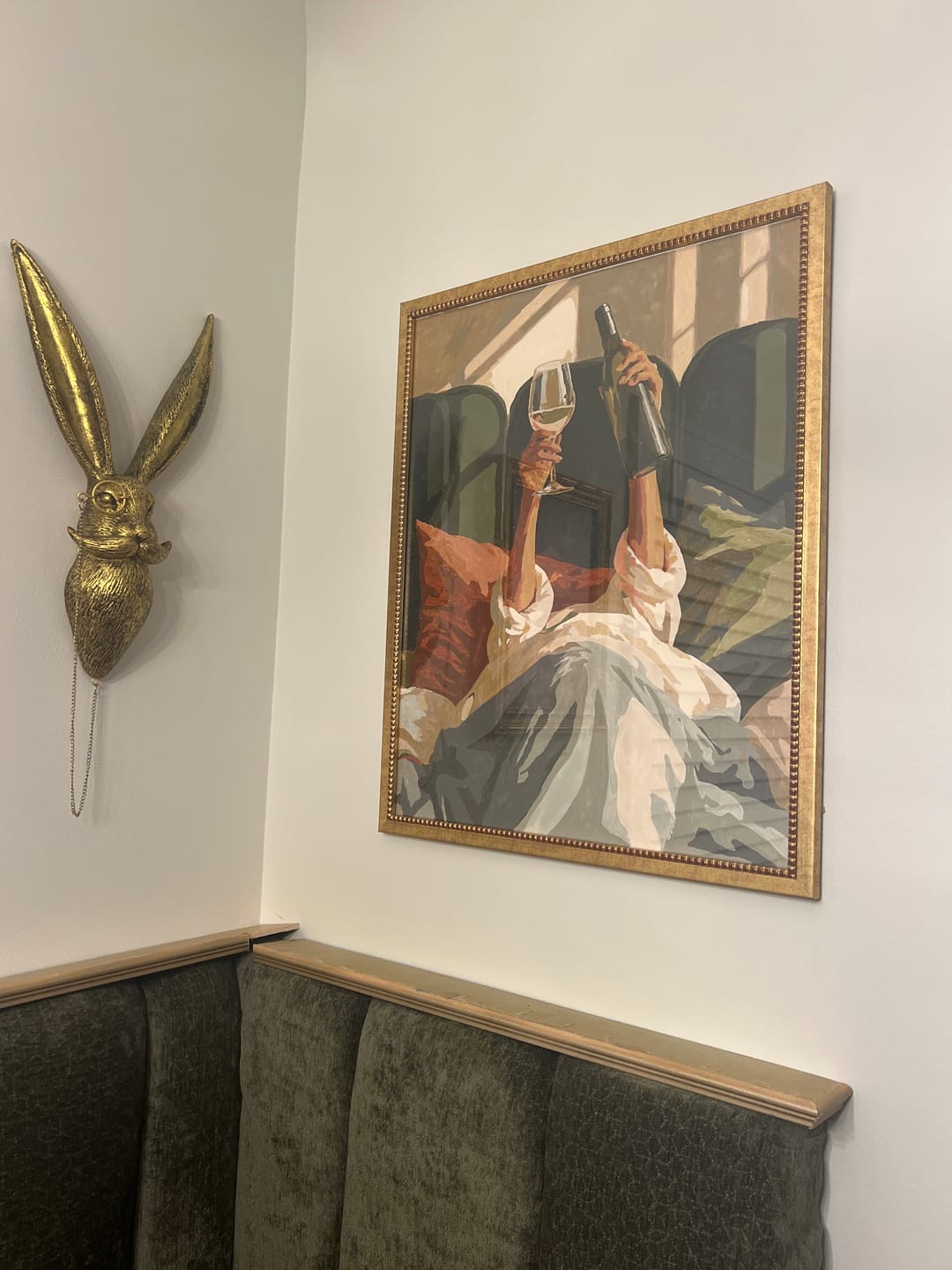 Customer photo review of Wine in Bed | Paint by Number