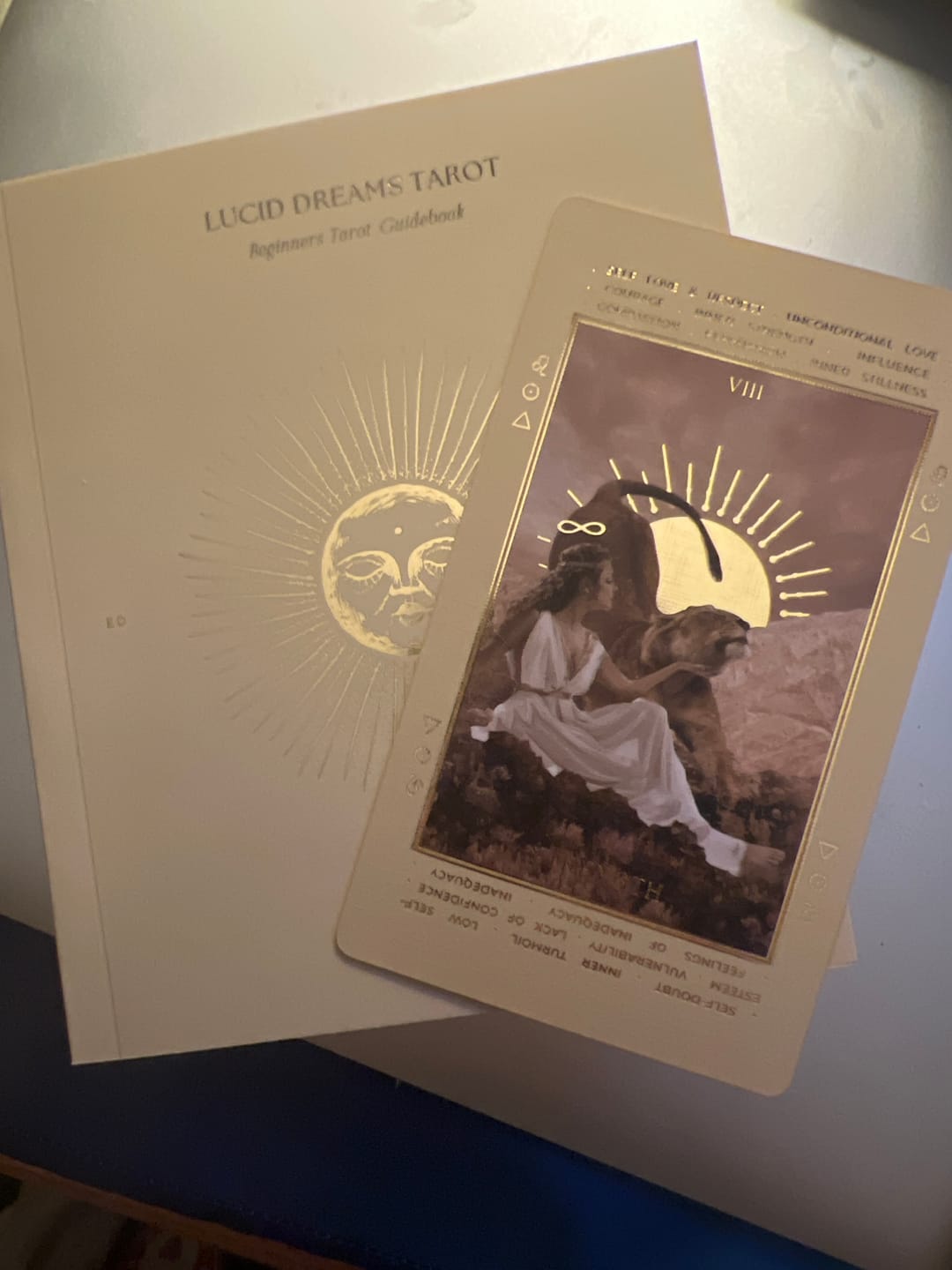 Customer photo review of Lucid Dreams Beginners Tarot • With Keywords™ {EDITION 4}