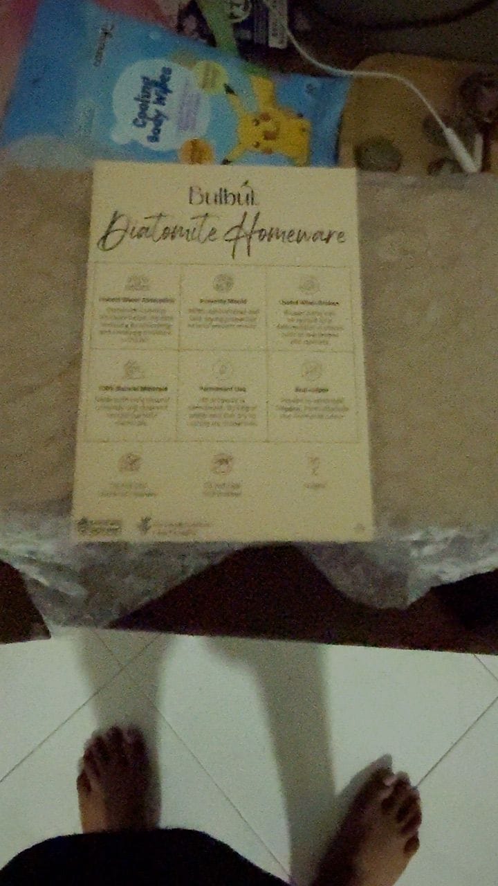 Customer photo review of Diatomite Replacement Tiles for Modular Bath Mat (6 Tiles)