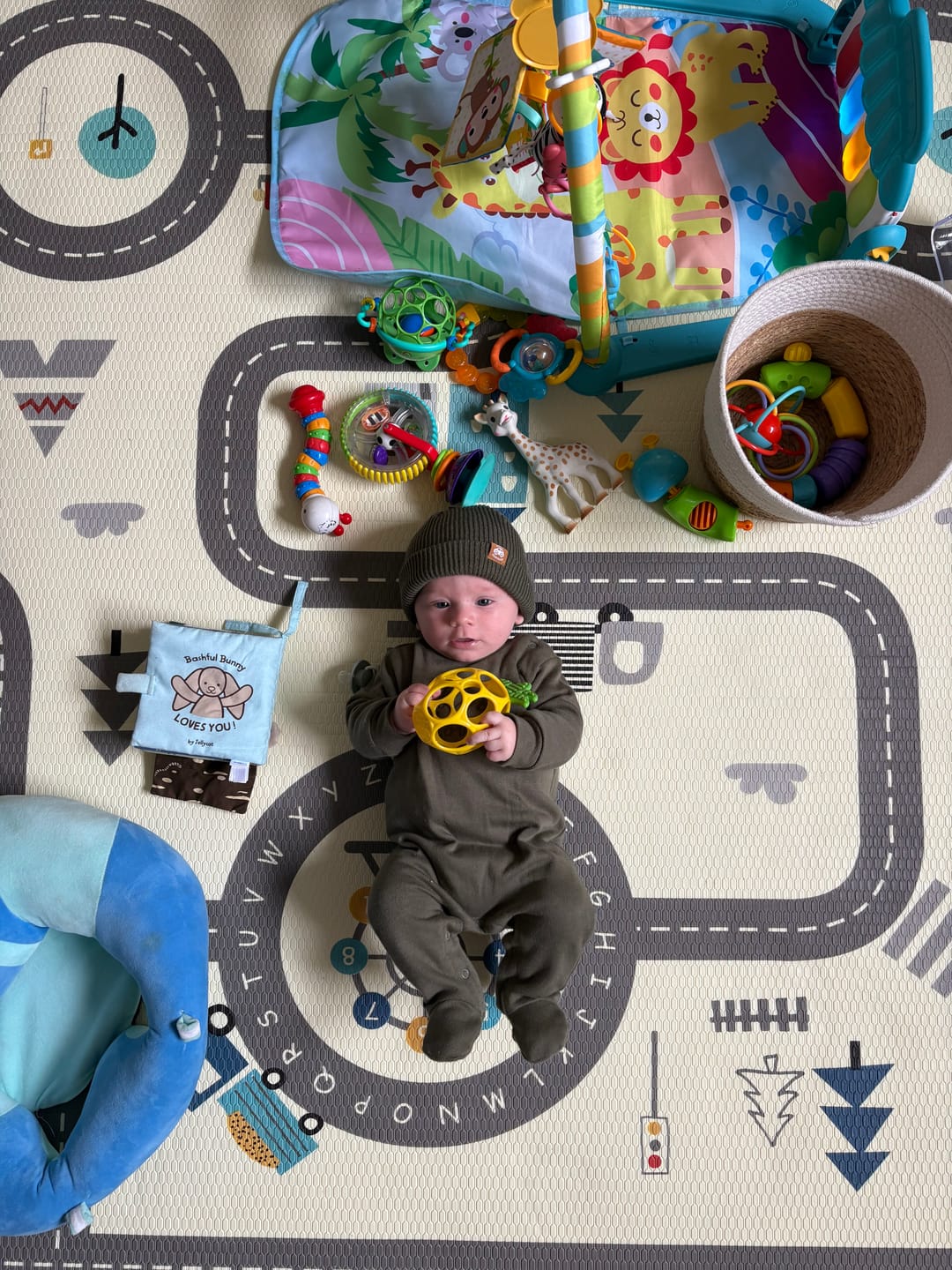 Customer photo review of World Map & Road Play Mat