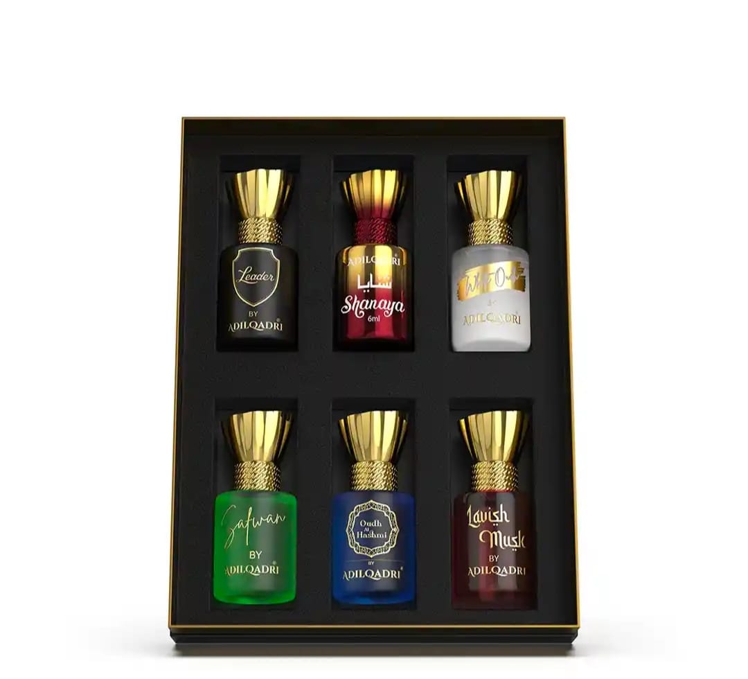 Customer photo review of Assorted Luxury Attar Perfume Gift Set (6 × 5.5Ml)