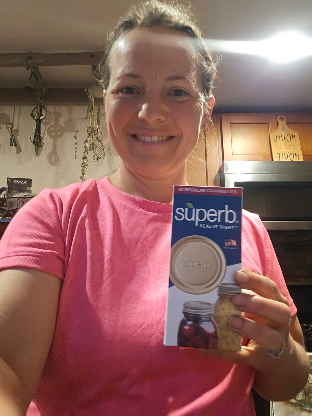 Customer photo review of Bulk Regular Mouth Canning Lids – 60 Pack