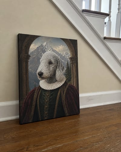 Customer photo review of The Alpine Sovereign Custom Pet Canvas