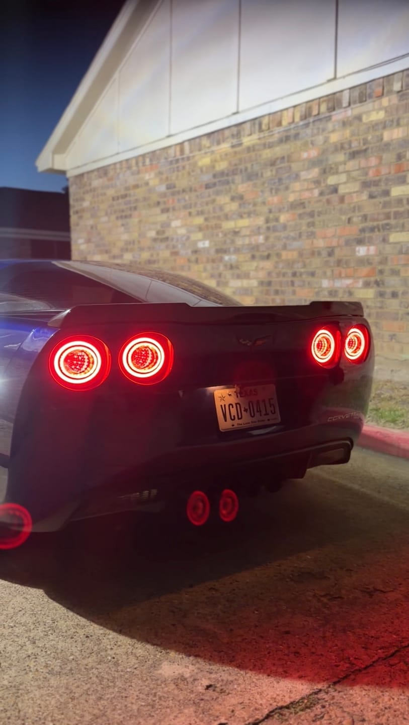 Customer photo review of 2005-13 Chevrolet Corvette C6 Infinity Style LED Tail Lights