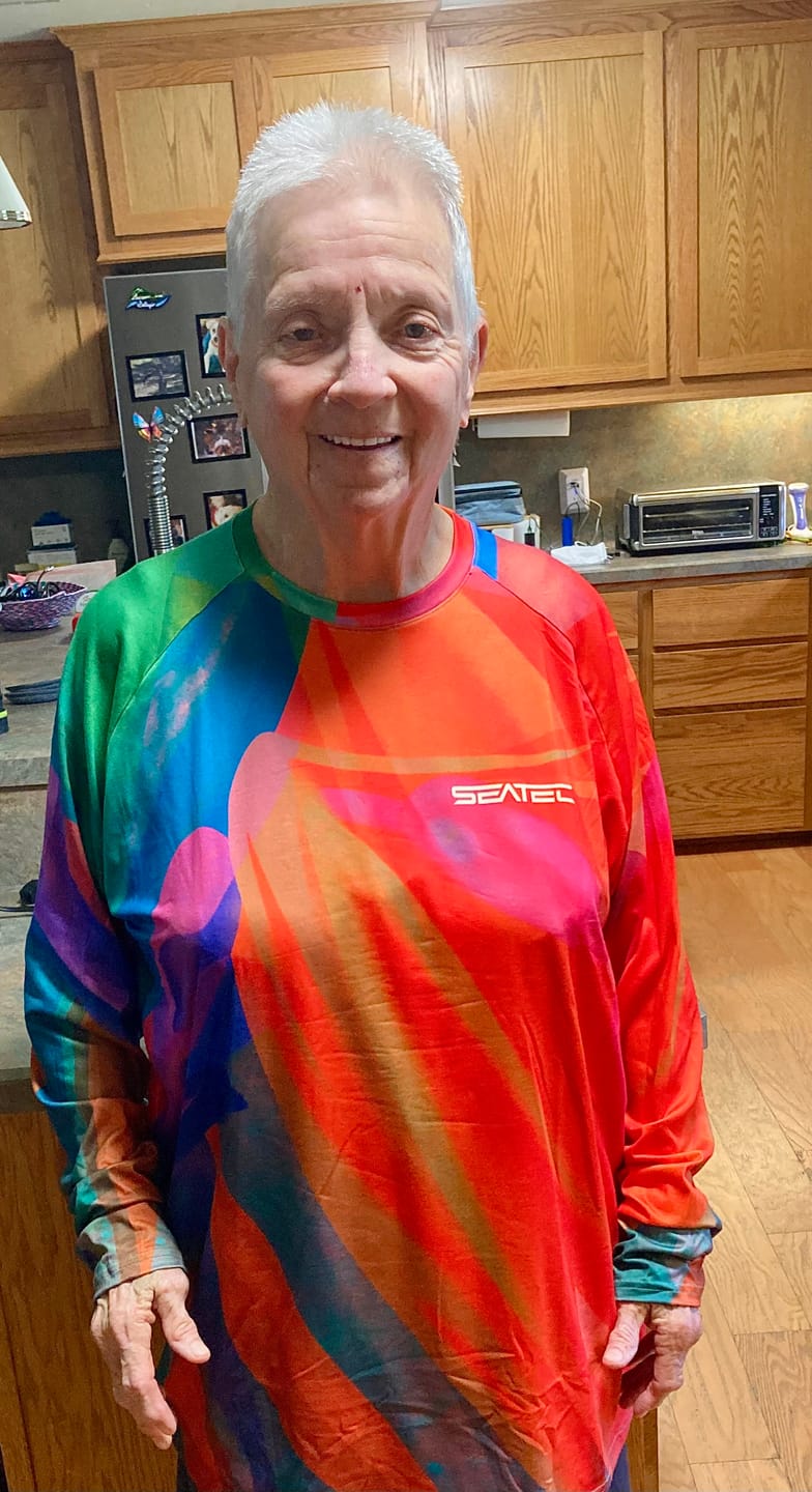 Customer photo review of Bird of Paradise Sport Tec Crew Long Sleeve – Men's