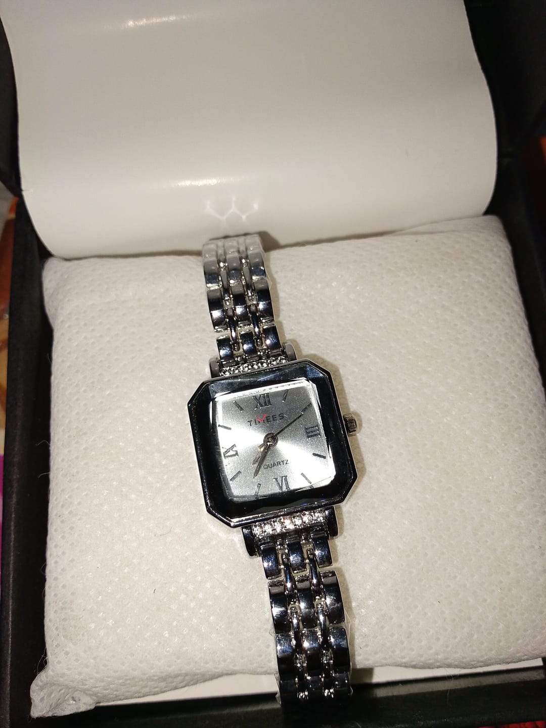 Customer photo review of Faceted Square Watch