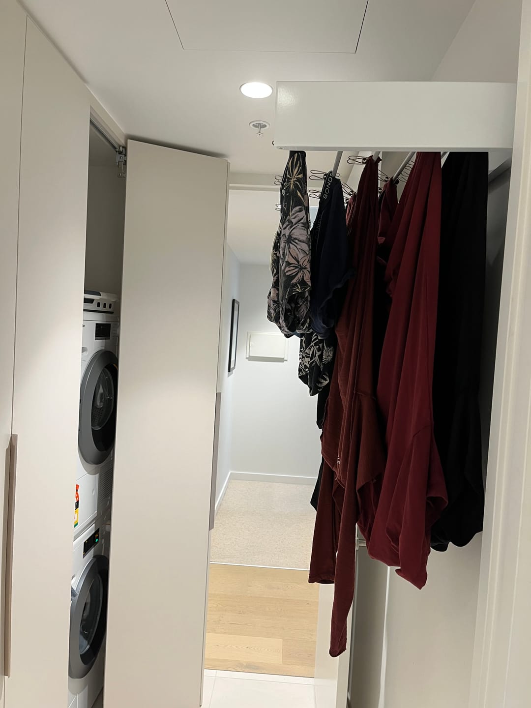Customer photo review of Wall Mounted Drying Rack - Foldable Indoor and Outdoor Drying Rack