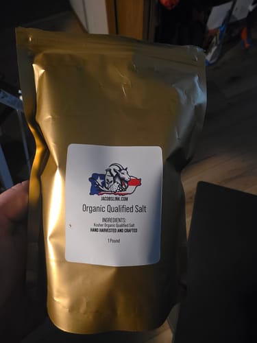 Customer photo review of Hand Harvested / Organic Qualified Salt