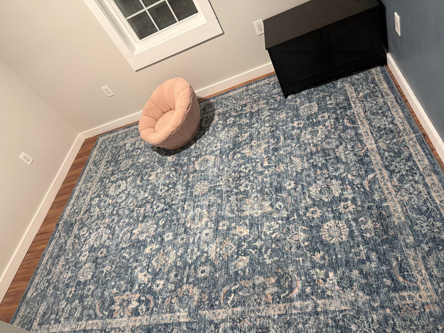 Customer photo review of Daphne Washable Area Rug - Blue