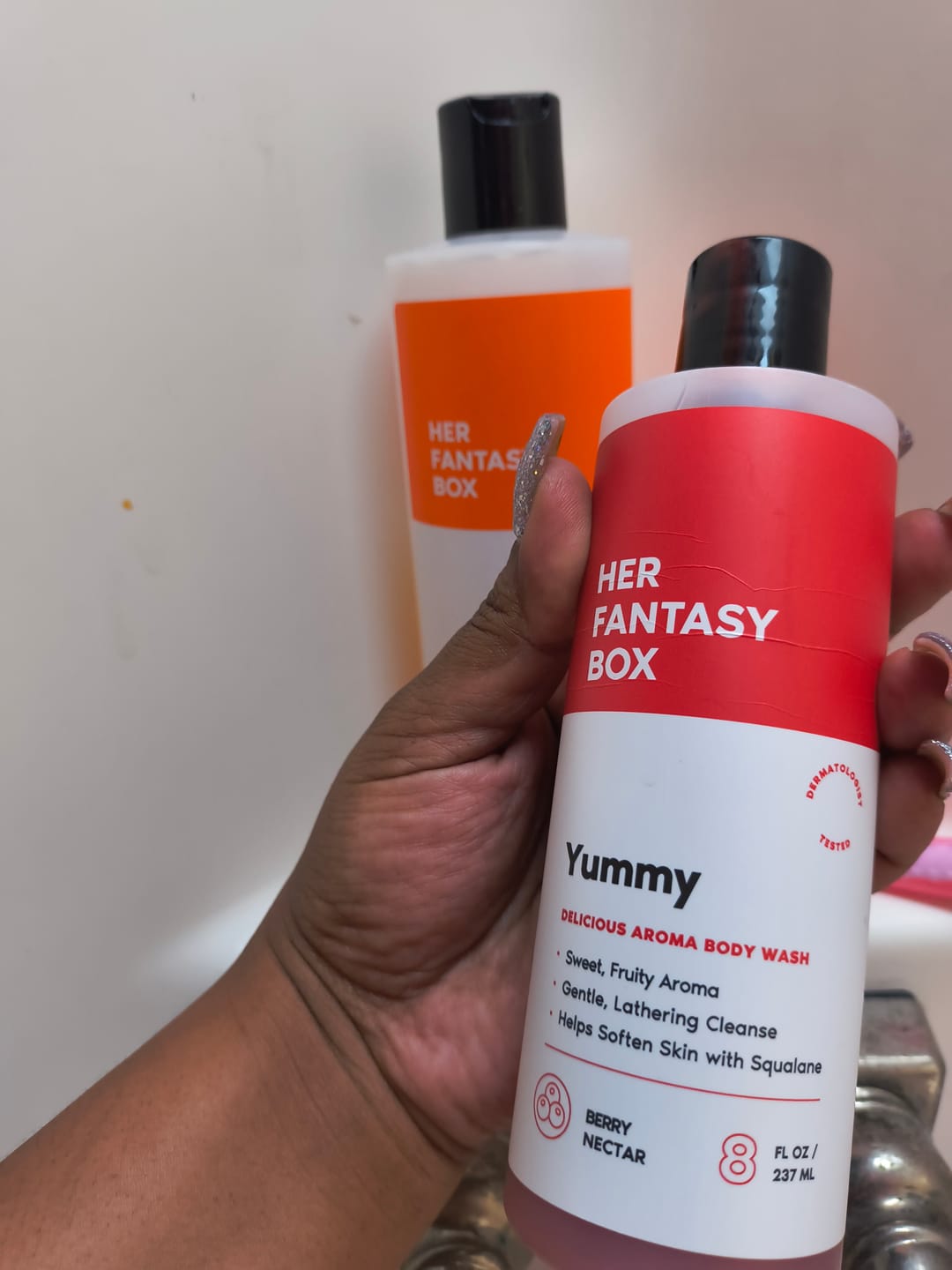 Customer photo review of Yummy Organic Body Wash - Hydrating & Juicy Daily Use