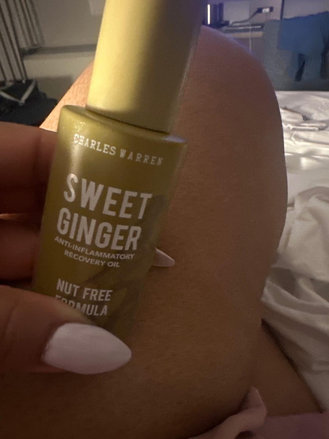 Customer photo review of [Nut-Free] Sweet Ginger Dry Oil for Sensitive Skin