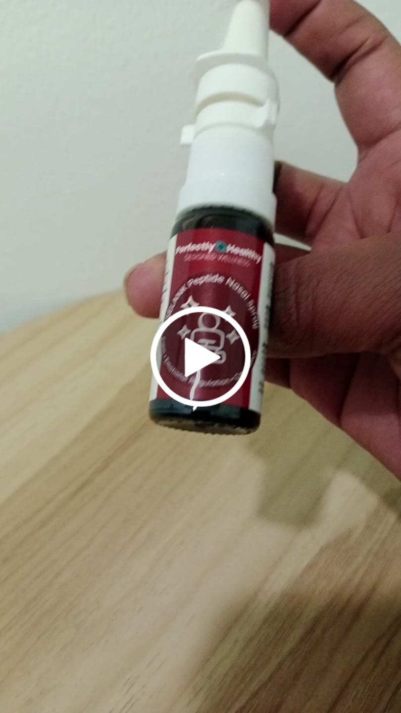 Customer video review of SELANK Peptide Nasal Spray - Calm • Emotional Regulation • Confidence (10ml)