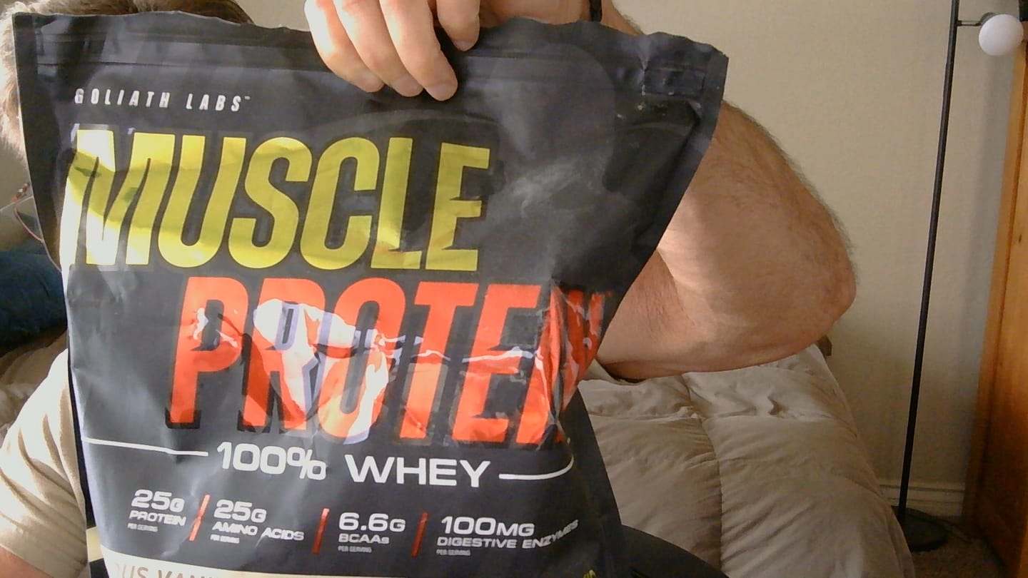Customer photo review of 100% Whey Protein Powder