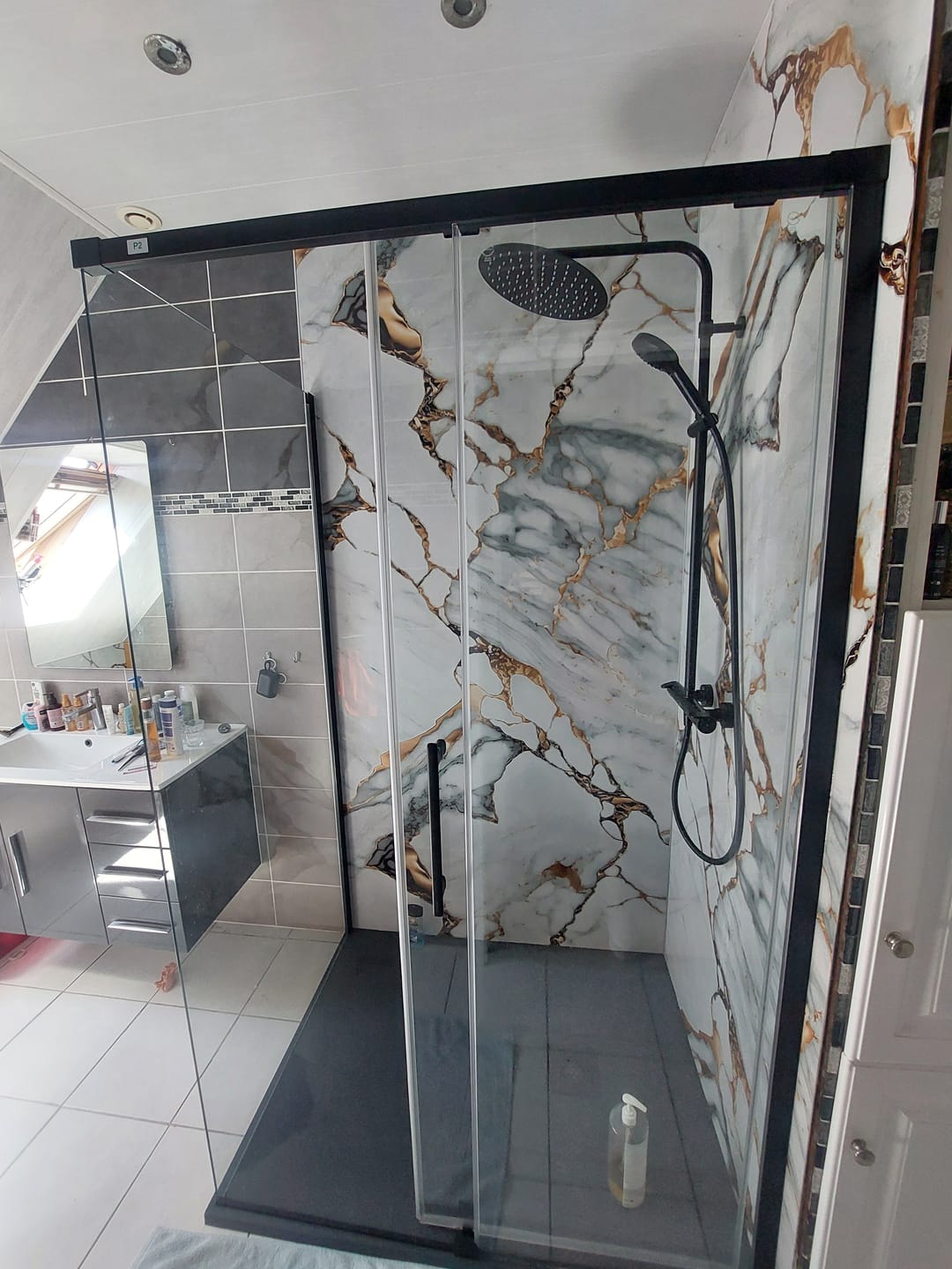 Customer photo review of Baguette Depart/Finition aluminium pour /PVC/SPC/Feuille de pierre
