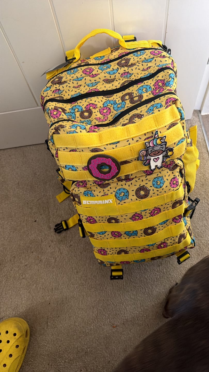 Customer photo review of Mochila Táctica V1 45L All In Donuts