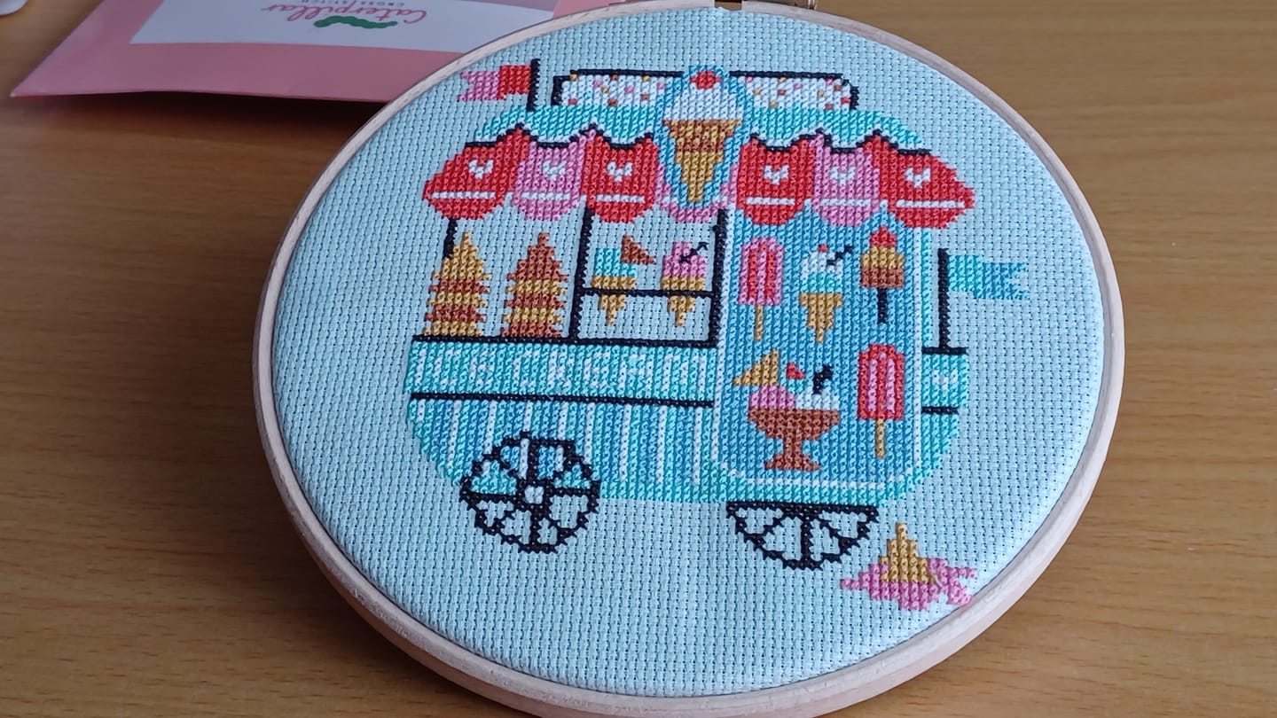Customer photo review of Wooden 7" Elbesee Hoop for Cross Stitch and Embroidery