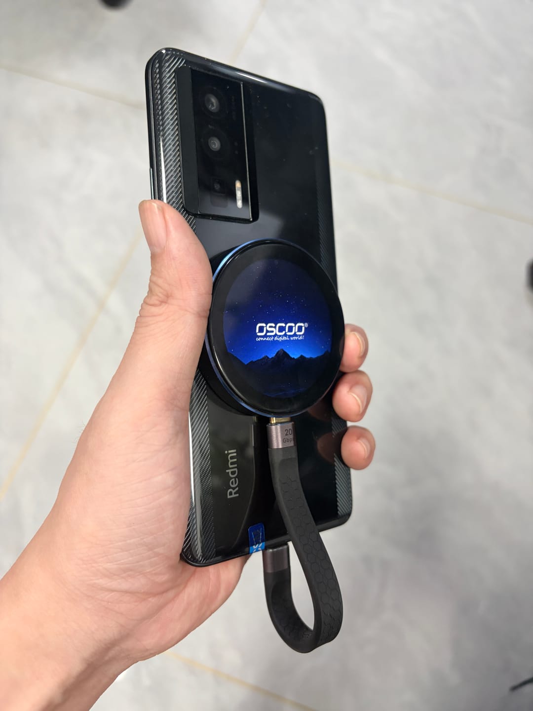 Customer photo review of MD600 20Gbps Magnetic Portable SSD with Password Protection and Smart Display