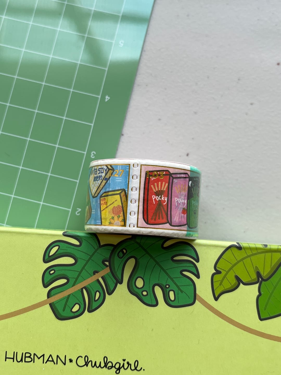 Customer photo review of Asian Snacks Washi Tape