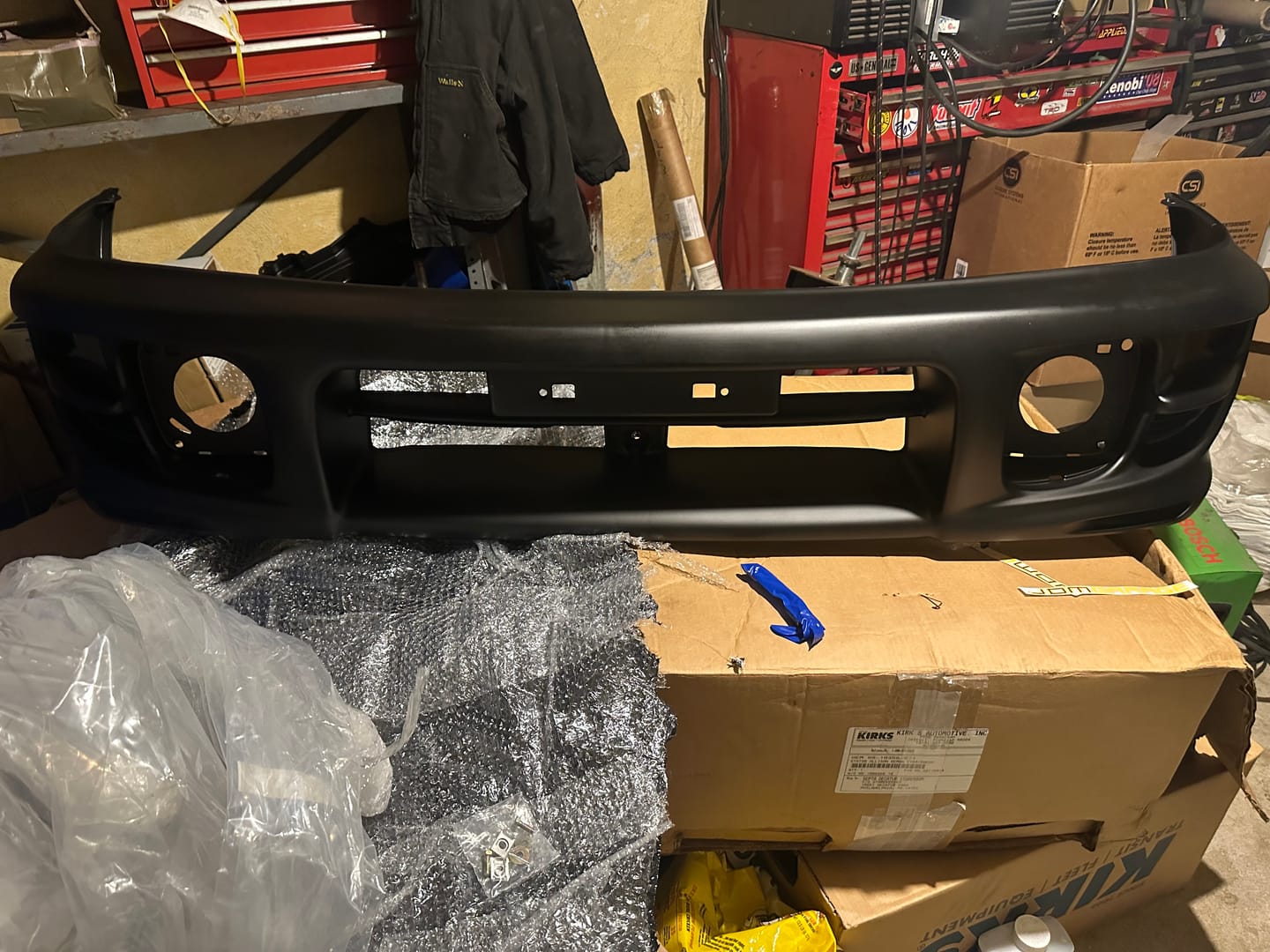 Customer photo review of Subaru Impreza WRX STI GC8 V5 / V6 Front Bumper - PU Plastic OEM
