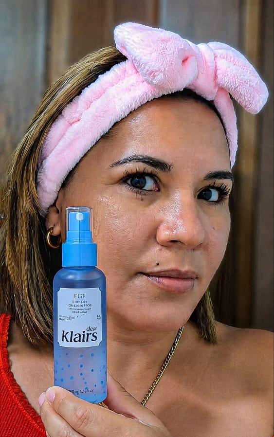 Customer photo review of Blue EGF Calming Mist