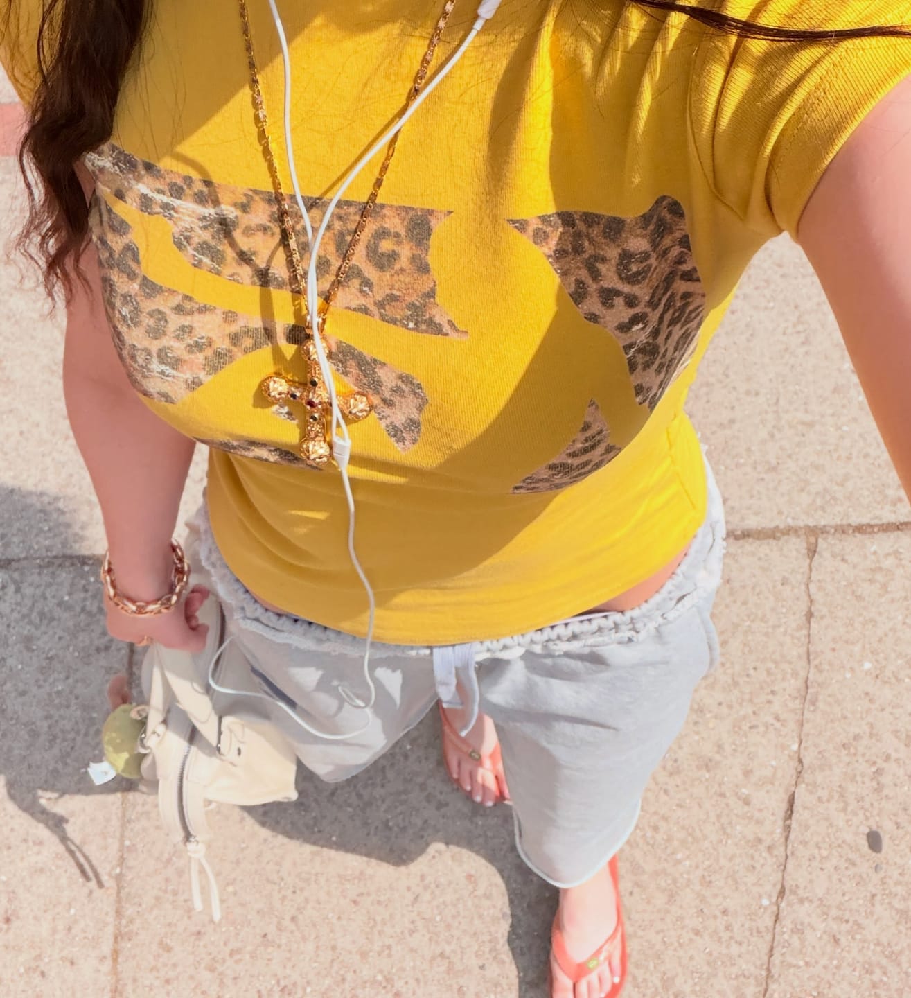 Customer photo review of Leopard Silhouette Baby Tee-568