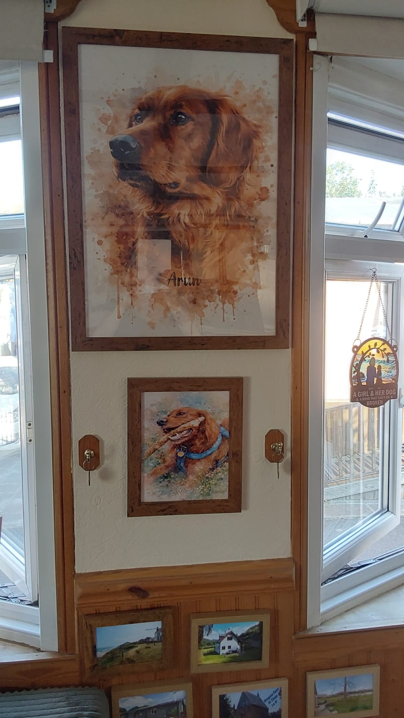 Customer photo review of Watercolour -  Personalised Poster