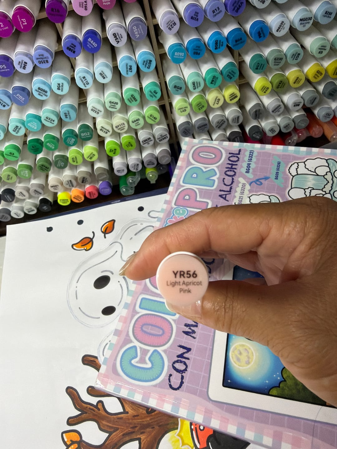 Customer photo review of Ohuhu Honolulu B R090 / YR56 Individual Marker, Brush & Fine