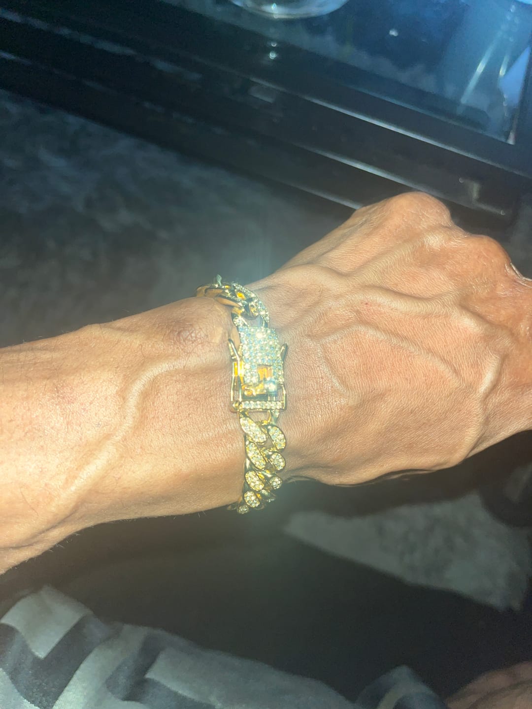 Customer photo review of 13mm Cuban Chain + Bracelet - Gold