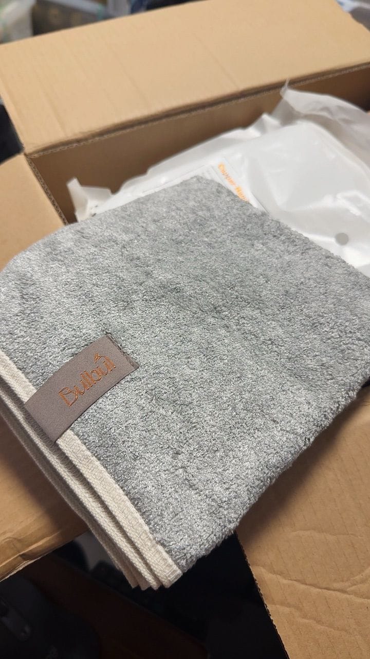 Customer photo review of Premium Copper Hand Towel | Antibacterial
