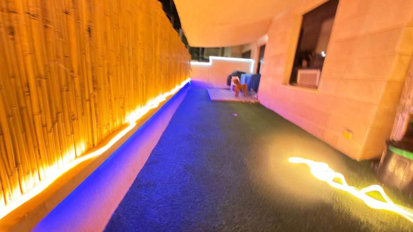 Customer photo review of Recessed Flat LED Silicone Strip Light, Indoor Outdoor Step Lighting
