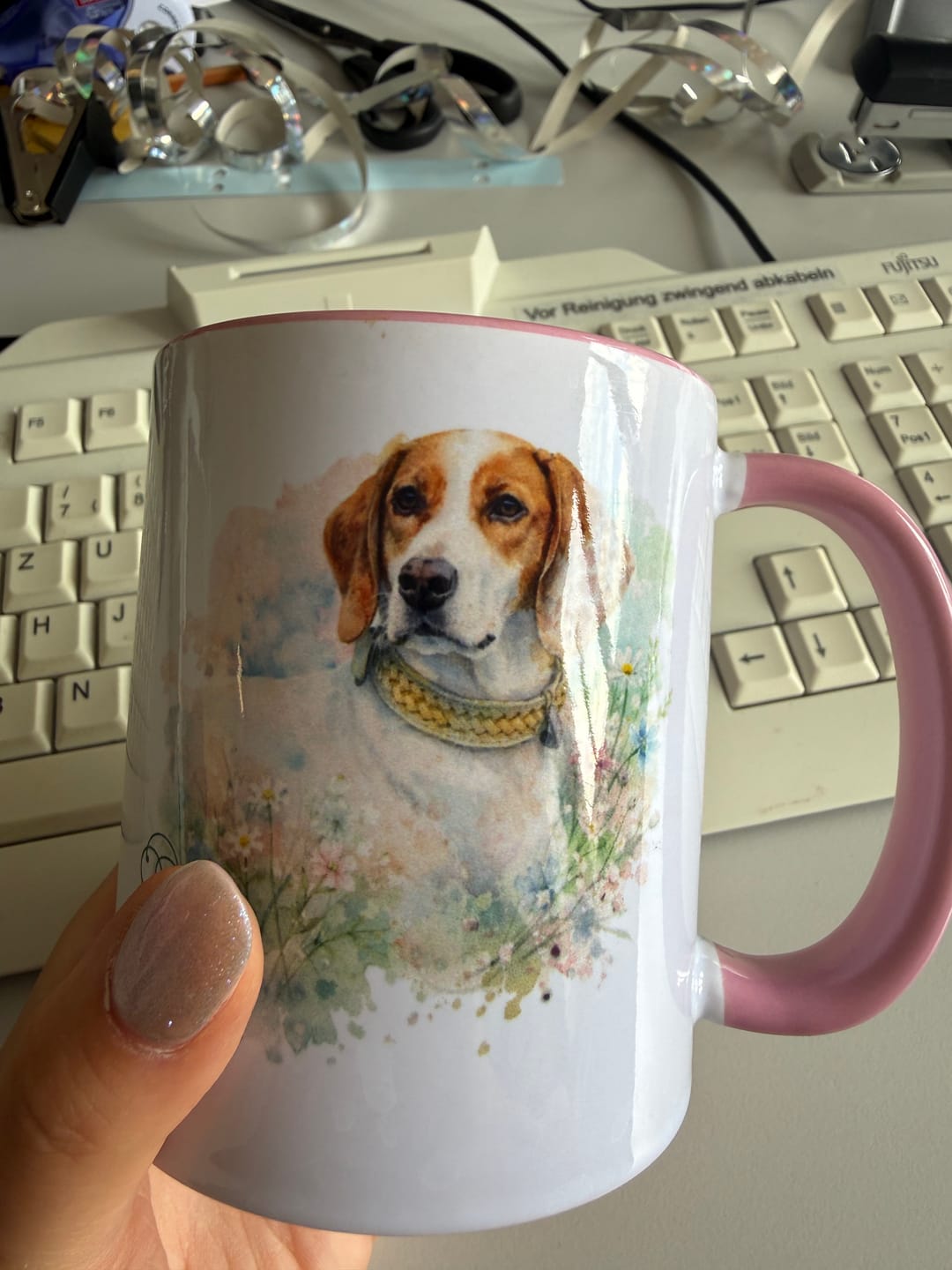Customer photo review of Personalisierte Tasse - Aquarell
