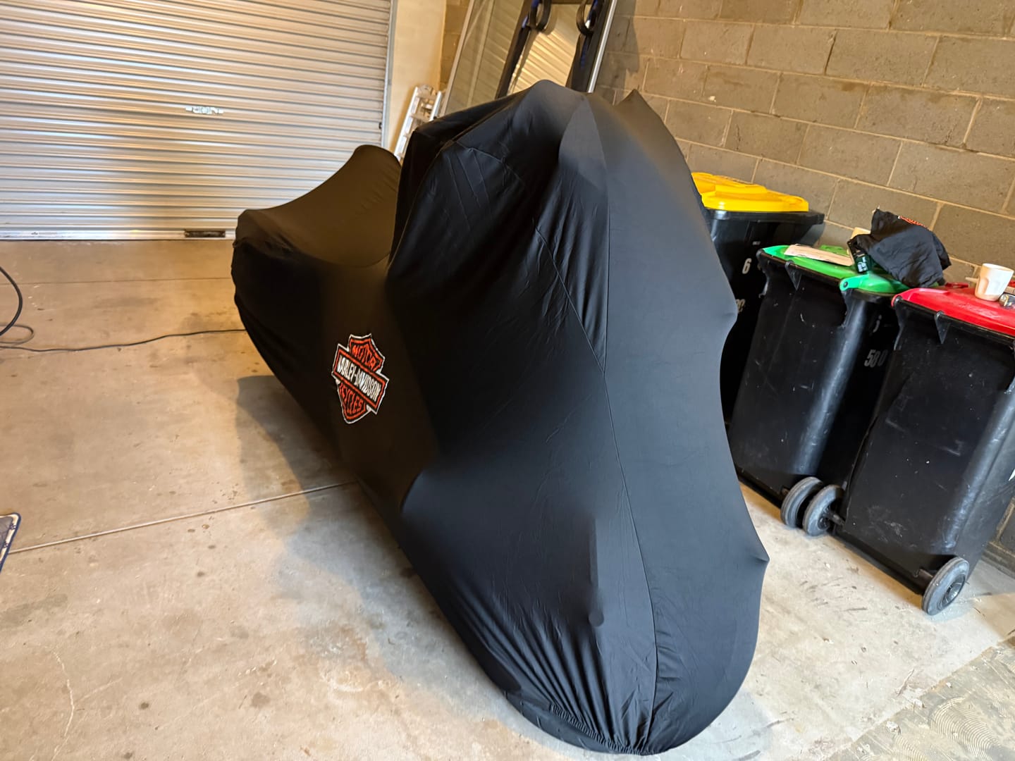 Customer photo review of Indoor Custom Motorcycle Covers