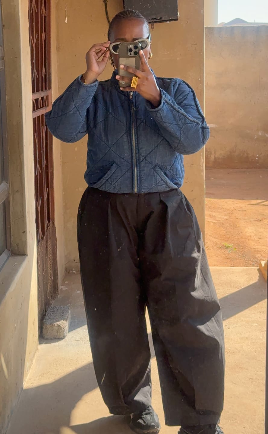 Customer photo review of Ora Balloon Trousers - Black