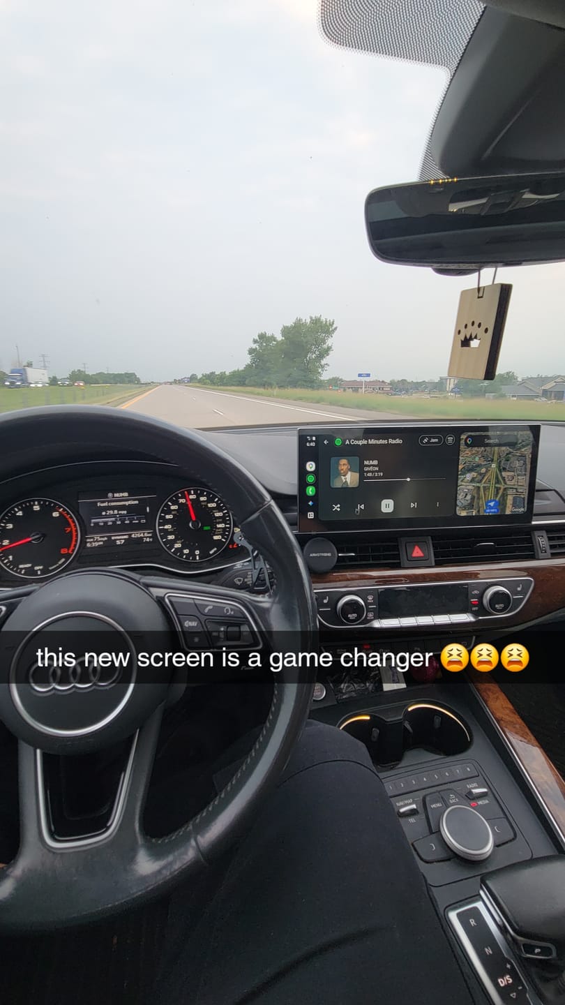 Customer photo review of Audi A4 / S4 / RS4 / A5 / S5 / RS5 | B9 | 12.3" Linux CarPlay/Android Touchscreen Display | 2016 - 2019