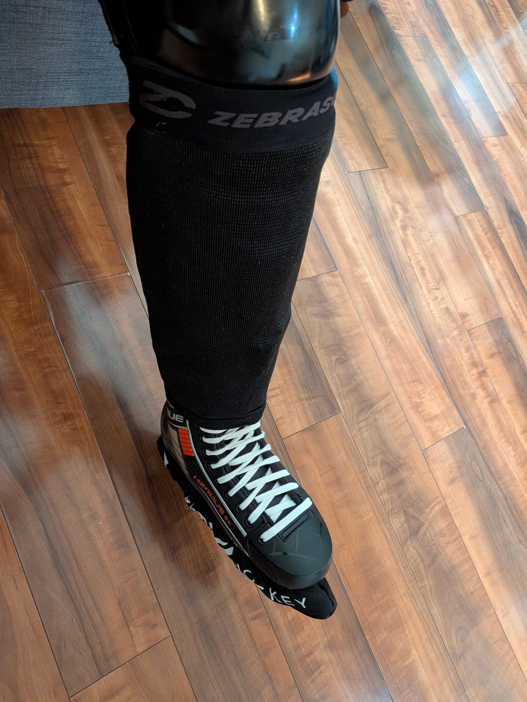 Customer photo review of COMPRESSION SHIN SLEEVE