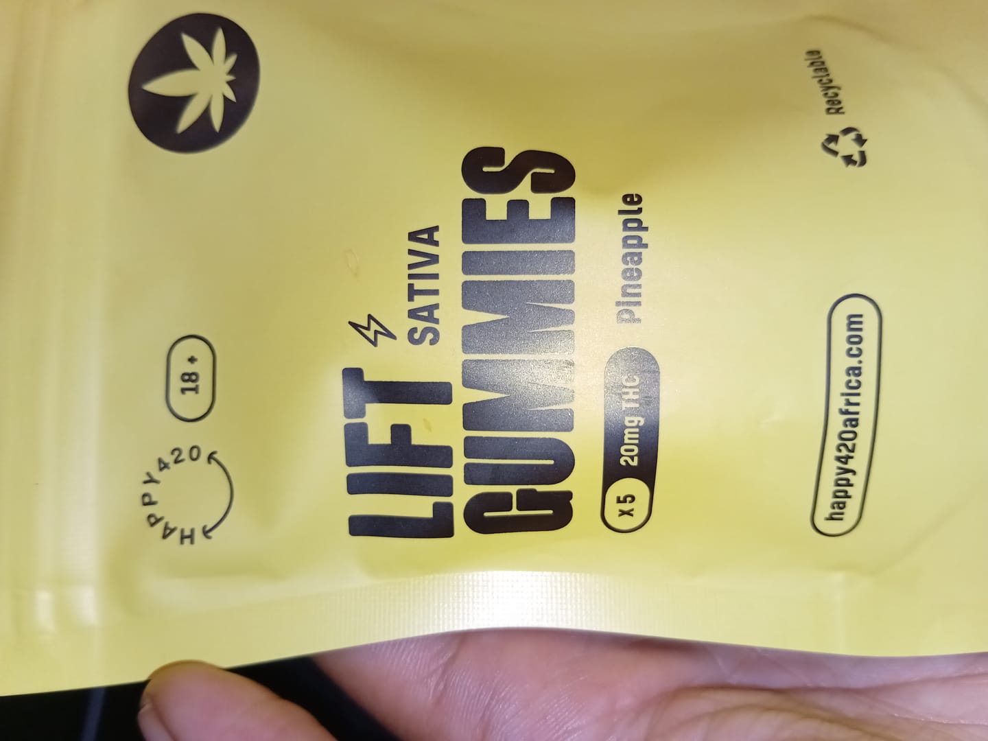 Customer photo review of THC Lift Gummies - Pineapple