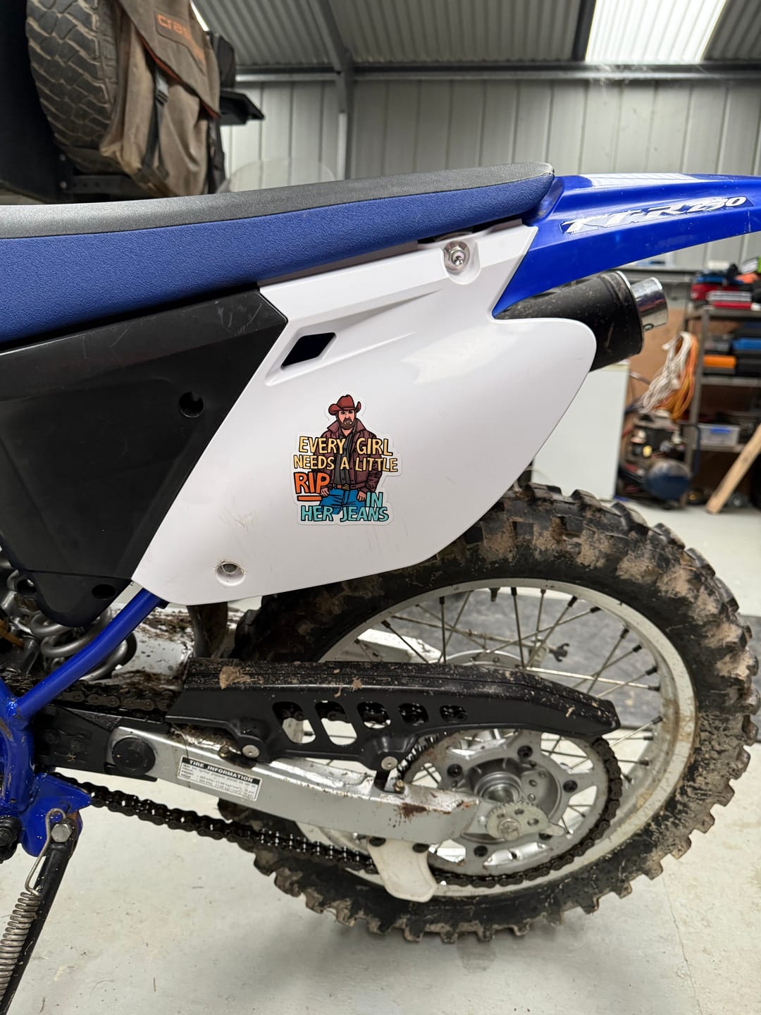 Customer photo review of Yellowstone Rip 👖🤠 – Sticker