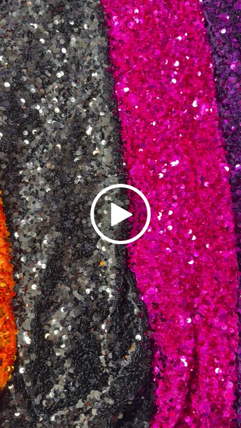 Customer video review of Magenta Sequin on Velvet