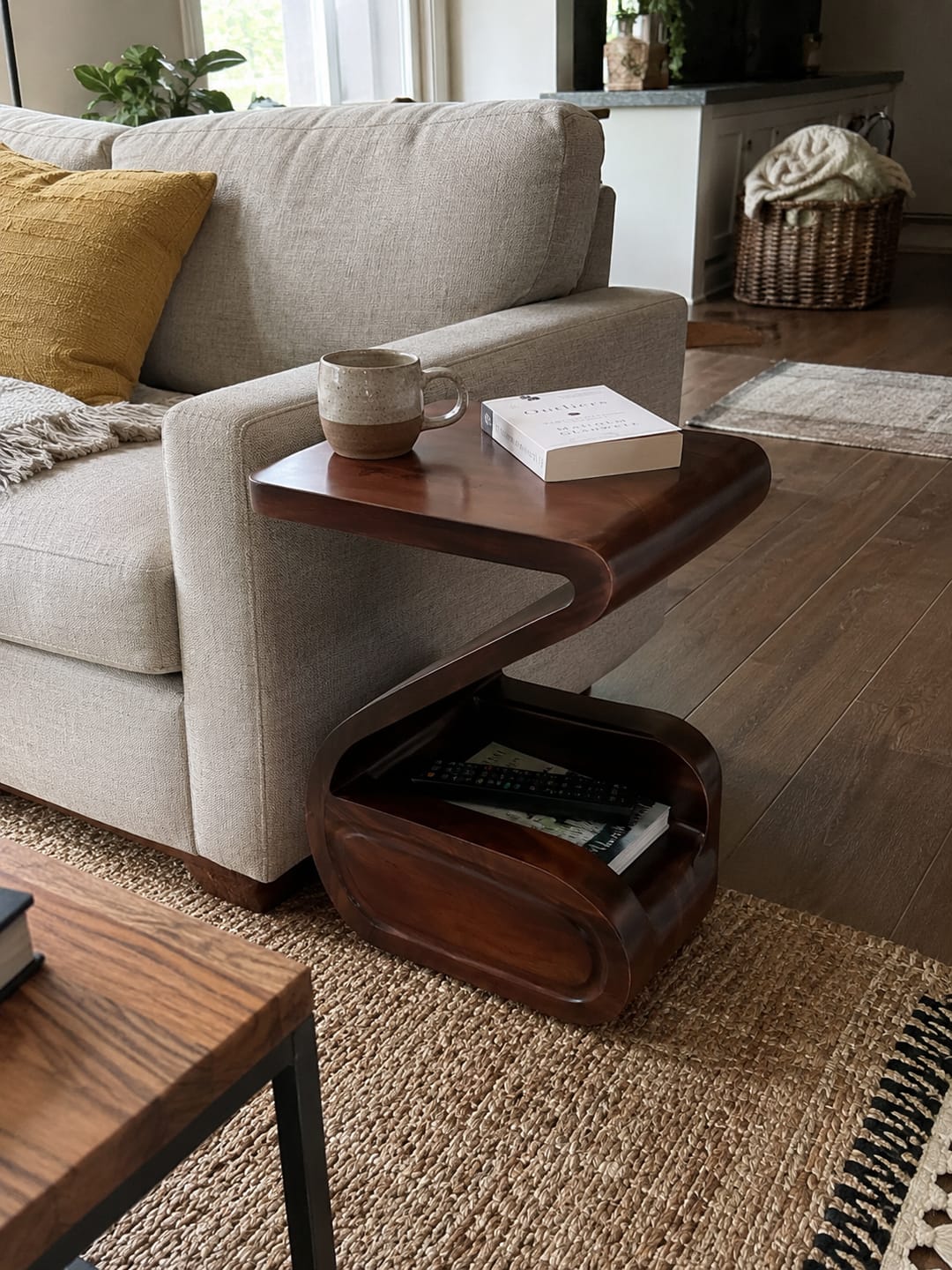 Customer photo review of Live Edge Corner Floating Shelves Solid Wood Wall Mounted Storage