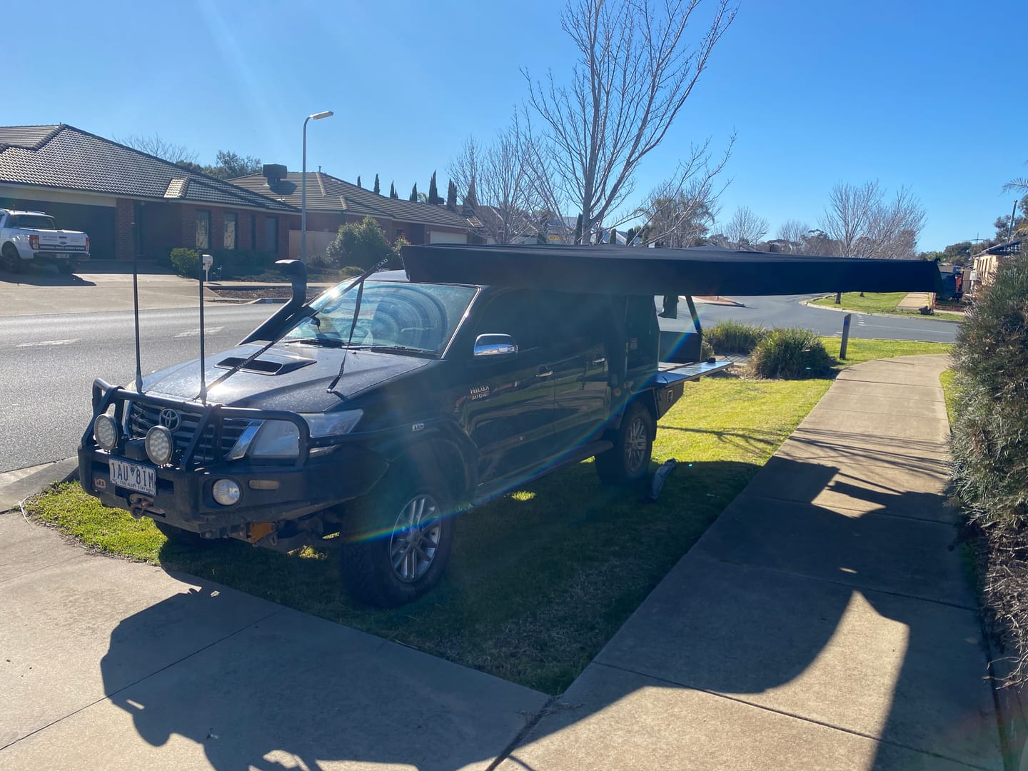 Customer photo review of OPENROAD 2.5m 180 Freestanding Awning XL