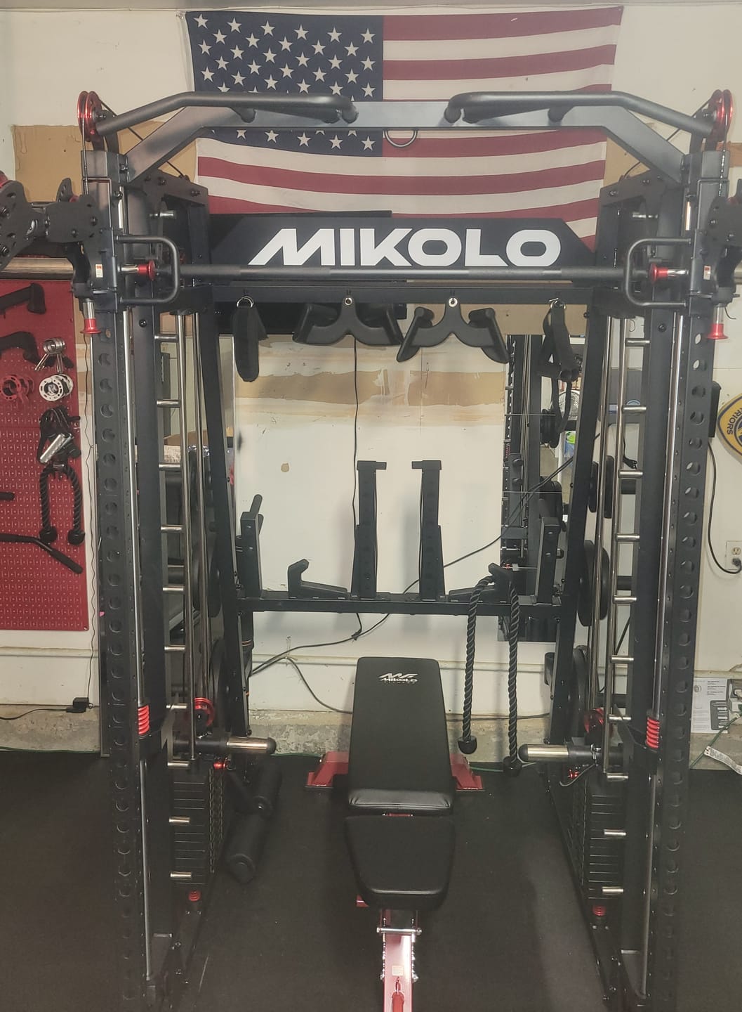Customer photo review of M4-2.0 Elite All-In-One Workout Smith Gym Machine with Dual Weight Stacks (UPGRADED)